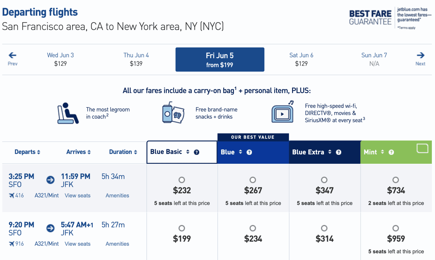 jetBlue Best Fare Finder Grab Cheapest Tickets