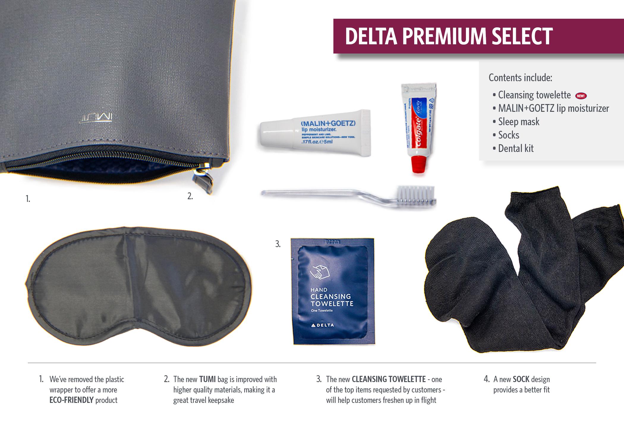 Delta Premium Select Amenity Kit