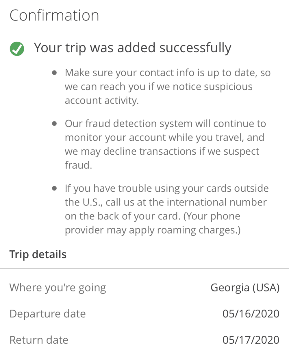 report travel chase app